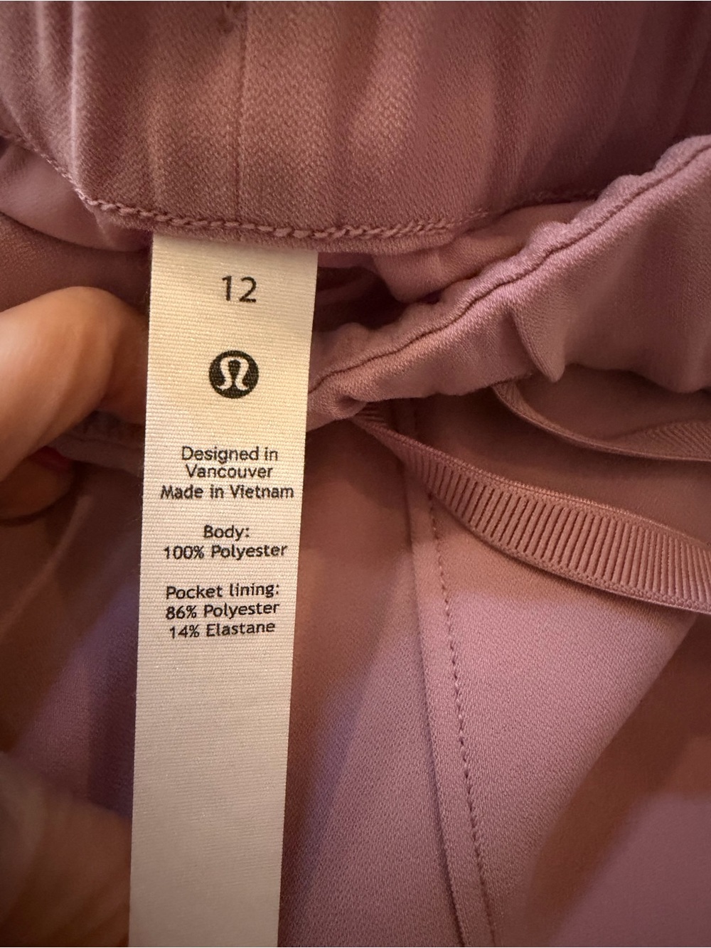 lululemon athletica Dusty Mauve Drawstring Joggers - Picture 4 of 5